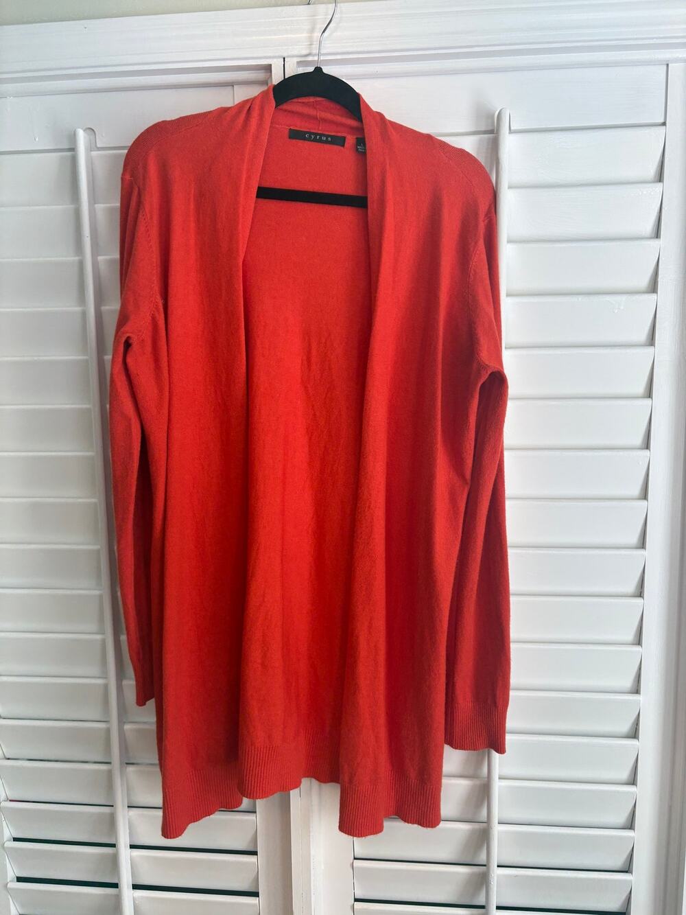 Cyrus Burnt Orange Cardigan Large